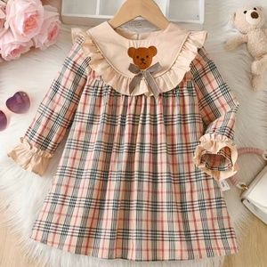 🆕 Sweet embroidered teddy bear dress